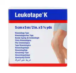 De Online Drogist Leukoplast leukotape k kinesiotape beige 5cmx5m 1st aanbieding