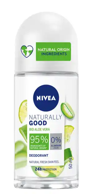 De Online Drogist Nivea naturally good bio aloë vera deodorant roll-on 50ml aanbieding