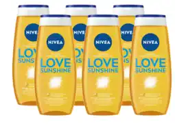 De Online Drogist Nivea love sunshine douchegel voordeelverpakking 6x250ml aanbieding