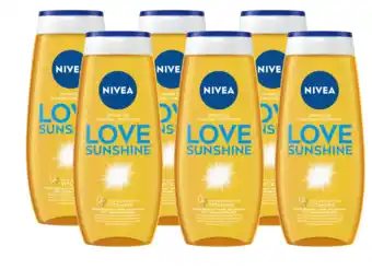 De Online Drogist Nivea love sunshine douchegel voordeelverpakking 6x250ml aanbieding