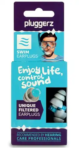 De Online Drogist Pluggerz swim earplugs 1pr aanbieding