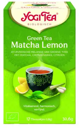 De Online Drogist Yogi tea green tea matcha lemon 17st aanbieding
