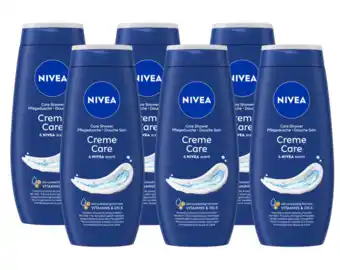 De Online Drogist Nivea creme care douchecrème 6x250ml aanbieding