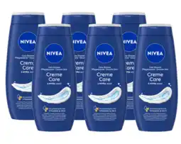 De Online Drogist Nivea creme care douchecrème 6x250ml aanbieding