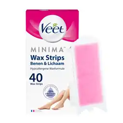 De Online Drogist Veet ontharingsstrips benen & lichaam hypoallergene minima 40st aanbieding