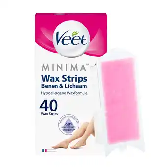 De Online Drogist Veet ontharingsstrips benen & lichaam hypoallergene minima 40st aanbieding