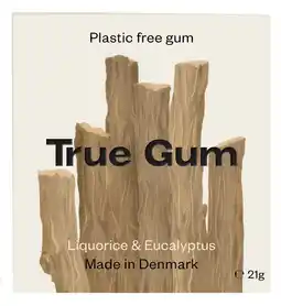 De Online Drogist True gum liquorice & eucalyptus 21gr aanbieding