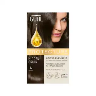 De Online Drogist Guhl protecture crème-kleuring 4 middenbruin 150ml aanbieding