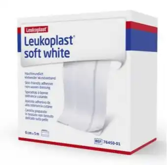 De Online Drogist Leukoplast soft white wondpleister 5m x 6cm 1st aanbieding