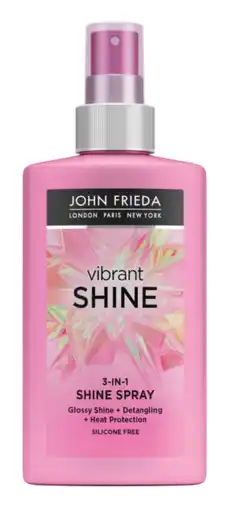 De Online Drogist John frieda vibrant shine 3-in-1 shine spray 150ml aanbieding