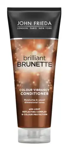 De Online Drogist John frieda brilliant brunette colour vibrancy conditioner 250ml aanbieding