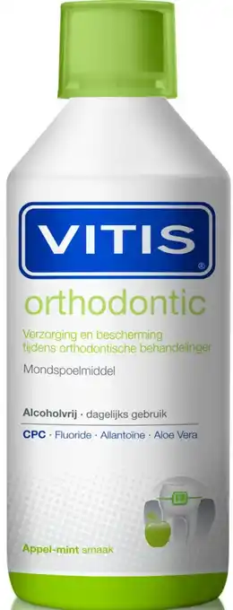 De Online Drogist Vitis orthodontic mondspoeling 500ml aanbieding