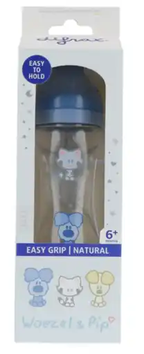 De Online Drogist Difrax handgreep babyfles 240ml - woezel & pip 1st aanbieding