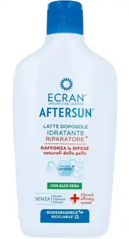 De Online Drogist Ecran aftersun milk hydraterend met aloe vera 400ml aanbieding