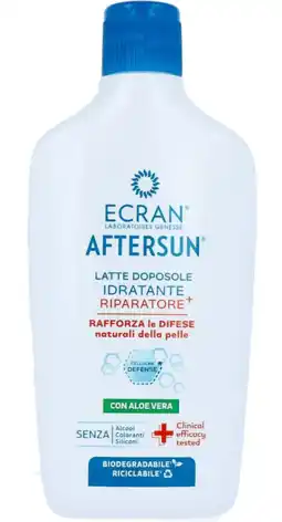 De Online Drogist Ecran aftersun milk hydraterend met aloe vera 400ml aanbieding