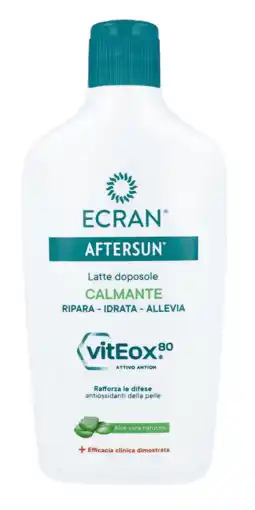 De Online Drogist Ecran aftersun milk hydraterend met aloe vera 400ml aanbieding