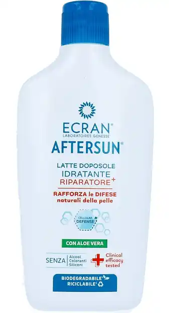 De Online Drogist Ecran aftersun milk hydraterend met aloe vera 400ml aanbieding