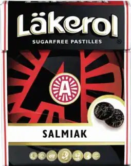 De Online Drogist Lakerol salmiak suikervrij pastilles 23gr aanbieding