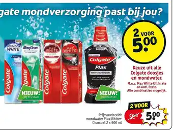 Kruidvat Keuze uit alle Colgate doosjes en mondwater. aanbieding