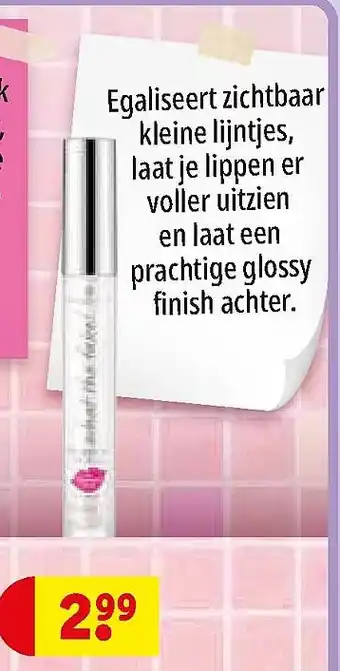 Kruidvat Lipgloss aanbieding