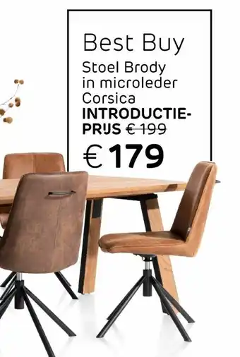 Henders & Hazel Stoel Brody in microleder Corsica Introductie aanbieding