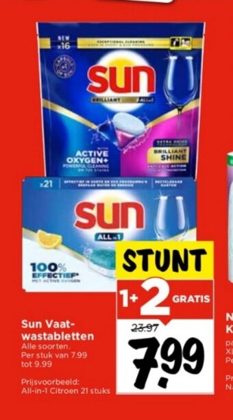 Vomar Voordeelmarkt Sun Vaat-wastabletten aanbieding