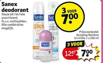 Kruidvat Sanex deodorant aanbieding