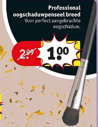 Kruidvat Professional oogschaduwpenseel breed aanbieding