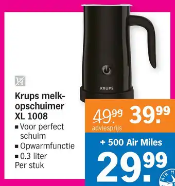 Albert Heijn Krups melkopschuimer aanbieding