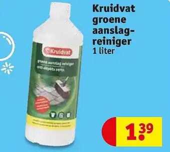 Kruidvat Kruidvat groene aanslagreiniger 1 liter aanbieding