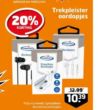 Trekpleister oordopjes aanbieding