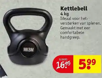 Kruidvat Kettlebell 4kg aanbieding