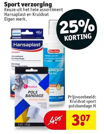 Kruidvat Sport verzorging aanbieding