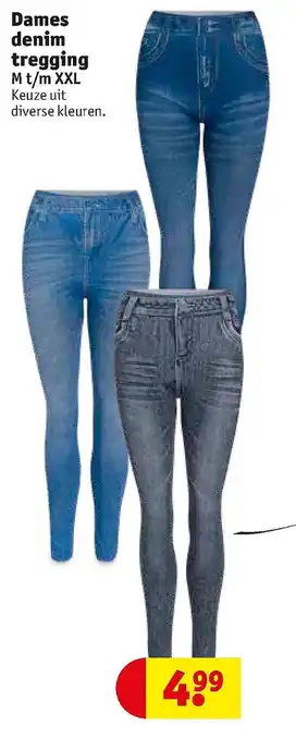 Kruidvat Dames denim tregging aanbieding