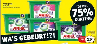 Kruidvat Ariel pods aanbieding