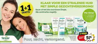 Kruidvat Een stralende huid met simple gezichtsverzorging! aanbieding