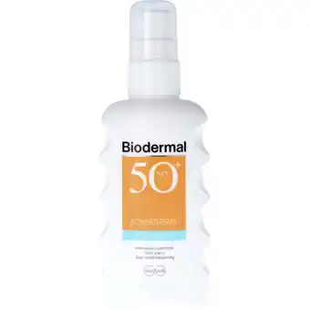 Albert Heijn Biodermal hydraplus zonnespray spf50+ aanbieding