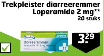 Trekpleister Trekpleister diarreeremmer Loperamide 2 mg** 20 stuks aanbieding