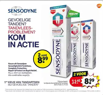 Kruidvat Keuze uit Sensodyne Tandverzorging aanbieding