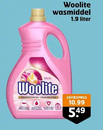 Trekpleister Woolite wasmiddel 1.9 liter aanbieding