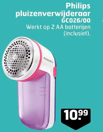 Trekpleister Philips pluizenverwijderaar GC026/00 aanbieding