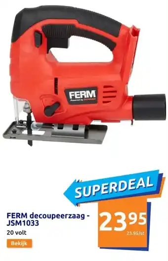 Action FERM decoupeerzaag - JSM1033 20 volt aanbieding