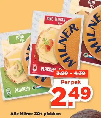 PLUS Alle milner 30+ plakken aanbieding