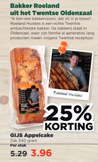 PLUS Gijs appelcake aanbieding