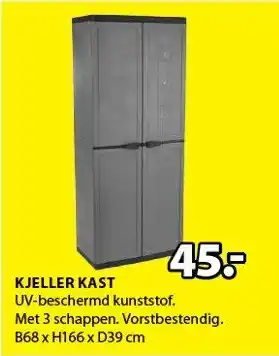 Jysk Kjeller Kast 68x166x39 cm aanbieding