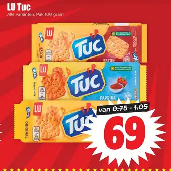 Dirk LU Tuc Alle varianten. Pak 100 gram. aanbieding