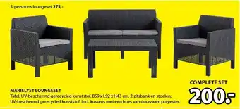 Jysk Marielyst Loungeset aanbieding