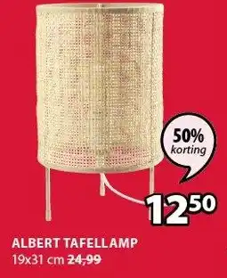 Jysk Albert Tafellamp 19x31 cm aanbieding