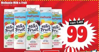 Dirk Melkunie Milk & Fruit Alle varianten. Pak 1 liter. aanbieding