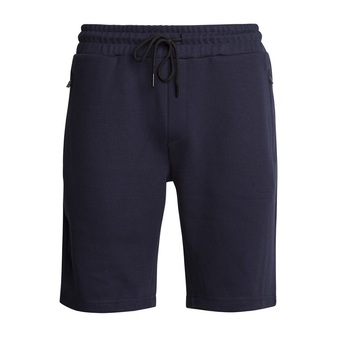 V&D Pique short heren blauw aanbieding